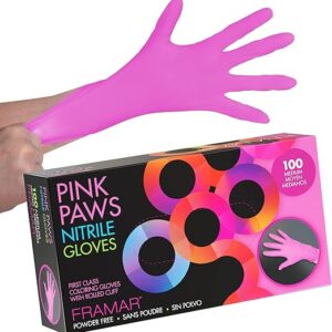 FRAMAR Pink Gloves Disposable