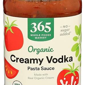 365 by Whole Foods Market, Organic Creamy Vodka Pasta Sauce, 25 Ounce